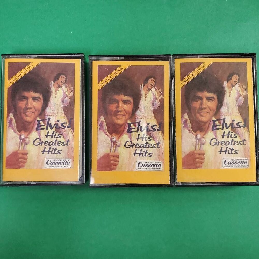 Elvis Presley – His Greatest Hits Collector’s Edition 3 Cassette Box Set 1986 Re